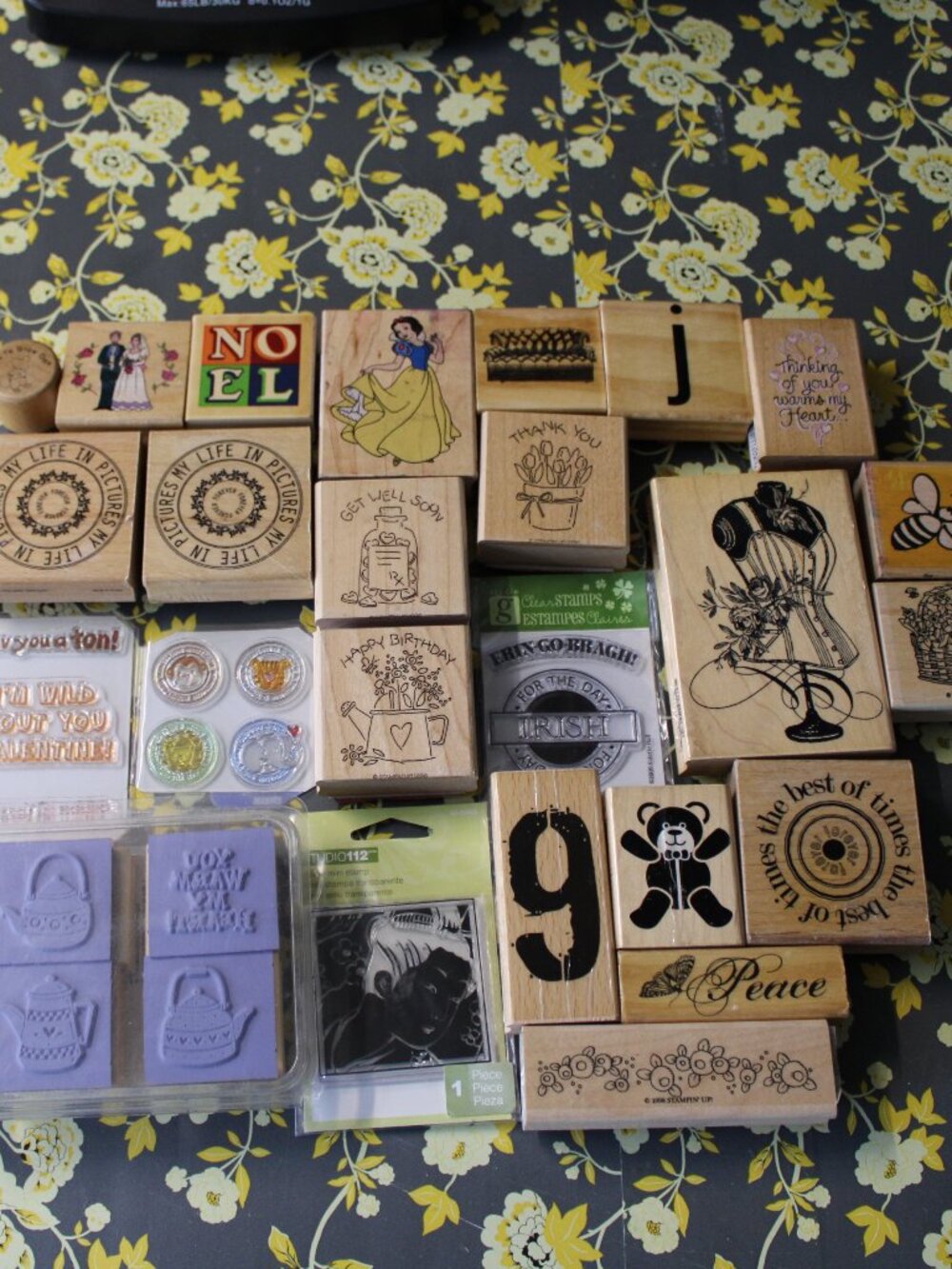 Rubber Stamps Lot of 25 Vintage Modern Mixed Bundle